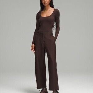 Wundermost Ultra-Soft Nulu Square-Neck Long-Sleeve Bodysuit